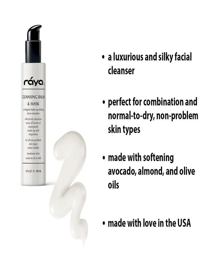 Raya Facial Cleansing Balm and Mask (155) | Natural, Water-Soluble, Fluid Cleanser and Water-Proof Make-Up Remover for Combination and Dry Skin | Can Be Used as a Gentle Cleansing Mask - Image 3